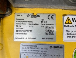 2019 Bomag BW 55E VK8973 | Grondverdichting | Wals