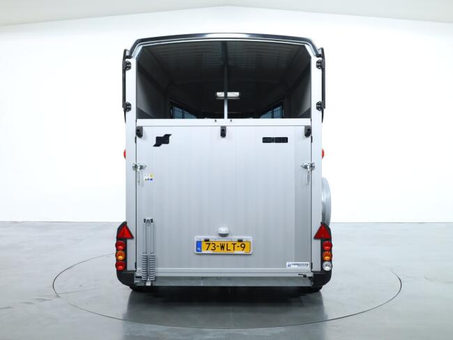 2025 Ifor Williams HBX506 2 paards trailer - Voorlosser RH (zilver) VT727 | Aanhangwagen | Paardentrailer