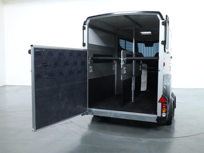 2025 Ifor Williams HBX506 2 paards trailer - Voorlosser RH (zilver) VT727 | Aanhangwagen | Paardentrailer