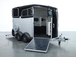 2025 Ifor Williams HBX506 2 paards trailer - Voorlosser RH (zilver) VT727 | Aanhangwagen | Paardentrailer