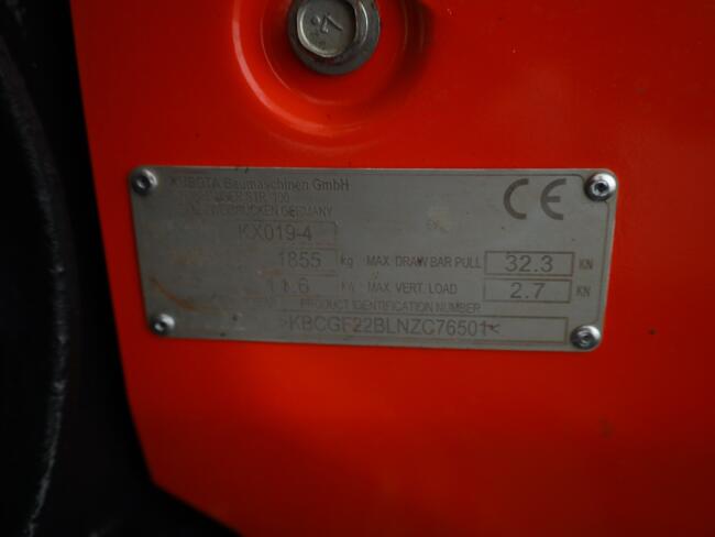 2022 Kubota KX019-4 VK10538 | Graafmachine | Minigraver