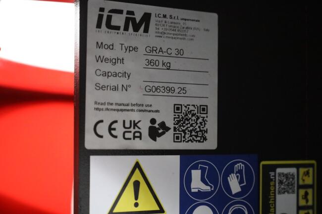 2026 ICM GRA-C 30 Bomenknipper CW10 VK10579 | Aanbouwdelen | Boomklem