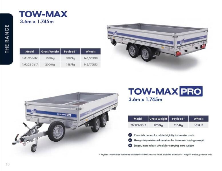 2026 Ifor Williams Tow-Max TM272-3617 PRO VT1110 | Aanhangwagen | Platformtrailer